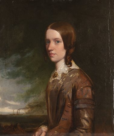 PITTORE INGLESE DELL'800<BR>"Ritratto di gentildonna"