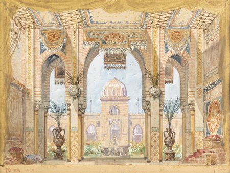 FRANCESCO BOSSO<BR>Vercelli 1864 - 1933 Torino<BR>"Fathima- atto II"