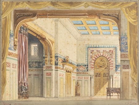 FRANCESCO BOSSO<BR>Vercelli 1864 - 1933 Torino<BR>"Fathima-atto III"