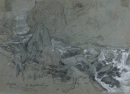 VITTORIO CAVALLERI<BR>Torino 1860 - 1938<BR>"Torrente"