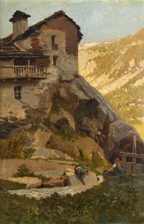 UGO GHEDUZZI<BR>Crespellano (BO) 1853 - 1925 Torino<BR>"Balme"