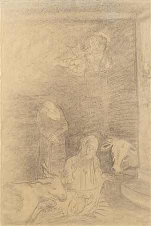 ESO PELUZZI<BR>Cairo Montenotte (SV) 1894 - 1985<BR>"Presepio" 1950 ca