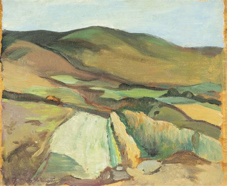 DOMENICO VALINOTTI<BR>Torino 1899 - 1962<BR>"Paesaggio" primi decenni del '900