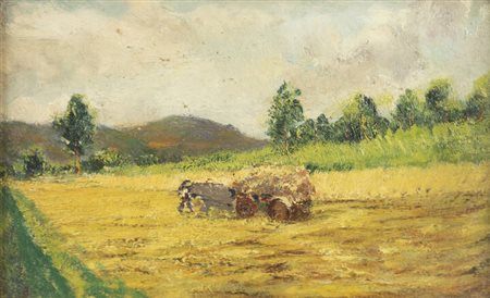 ROMOLO GARRONE<BR>Torino 1891 - 1959<BR>"Aratura" giugno 1940