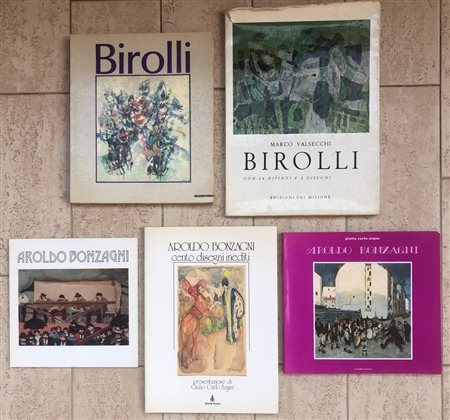 AROLDO BONZAGNI E RENATO BIROLLI - Lotto unico di 5 cataloghi
