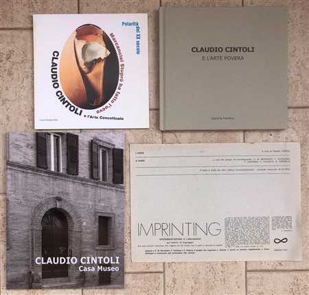 CLAUDIO CINTOLI - Lotto unico di 4 cataloghi