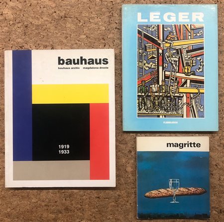 ARTE DEL XX SECOLO (BAUHAUS, LEGER, MAGRITTE) - Lotto unico di 3 cataloghi:
