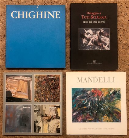 INFORMALE ITALIANO (MANDELLI, CHIGHINE, SCIALOJA, COLLETTIVA) - Lotto unico di 4 cataloghi