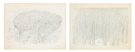 ALBERTO LONGONI (1921-1991) - Lotto unico composto da 2 opere grafiche
