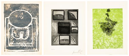 AUTORI VARI (CASCELLA, PEVERELLI, NOMA) - Lotto unico composto da 3 opere grafiche