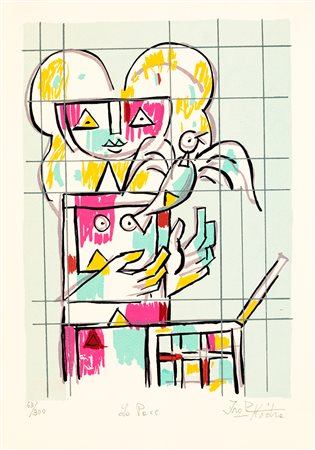 IBRAHIM KODRA (1918-2006) - La Pace - 1977, L'amore - 1981