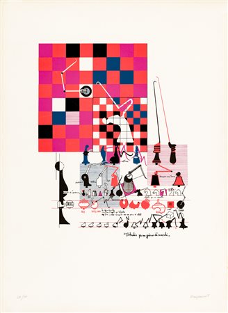 MARIO PERSICO (1930) - Studio per un gioco di scacchi, 1967
