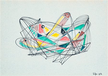 SILVIO POLLONI - Senza Titolo, 1953