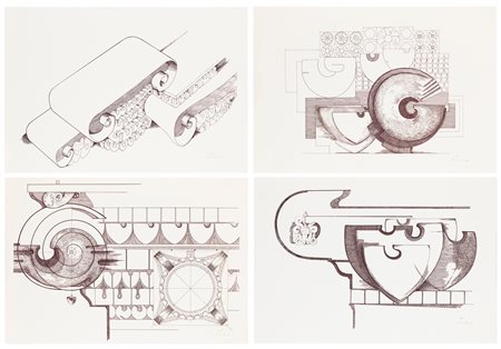 AUTORI VARI (CIRILLO, PASETTO, PLATTNER) - Lotto unico composto da 6 opere grafiche