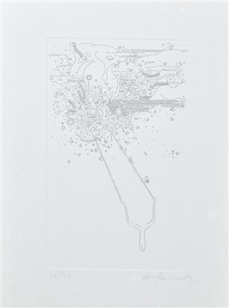 Luigi Mainolfi 3 ACQUEFORTI PER 'I BEVITORI DI LUNE', 'CARTOLINE DI MARE' E...