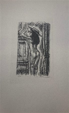 Enrico Allimandi SENZA TITOLO litografia su carta, cm 49,5x32; es. 2/34 firma