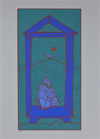 Francesco Casorati SENZA TITOLO serigrafia su carta, cm 70x50; es. 64/125 firma