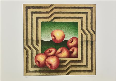 Vanni Viviani LA CORNICE LABIRINTO litografia su carta, cm 50x70; es. 46/100...