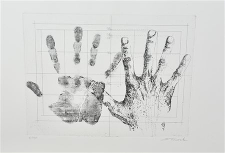 Sebastiano Trovato ANATOMY cartella contenente 5 acqueforti su carta, battuta...