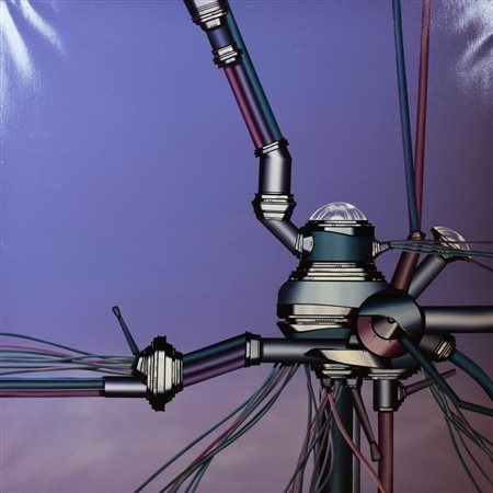 Franco Dellerba SENZA TITOLO acrilico su tela, cm 120x120 sul retro: data ed...