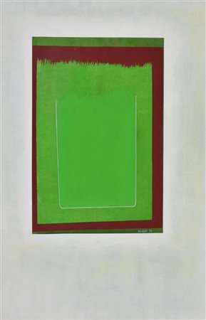 Claudio Knopfli SENZA TITOLO tecnica mista su cartoncino, cm 98x68 firma e...