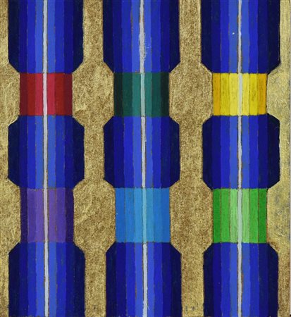 Francesco Fasano PERCORSI ANONIMI acrilici su masonite, cm 15x13,5 sul retro:...