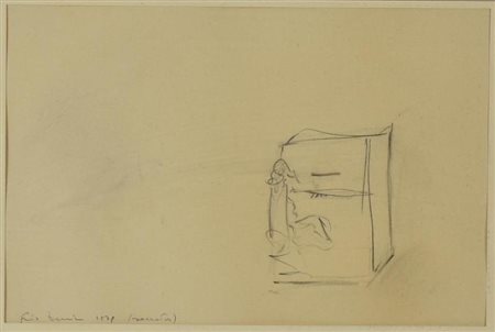 Ezio Zanni SONATA matita su carta, cm 20x30 firma, titolo e data sul retro:...