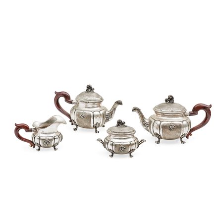 Servito da tè e caffè in argento, Italia XX secolo