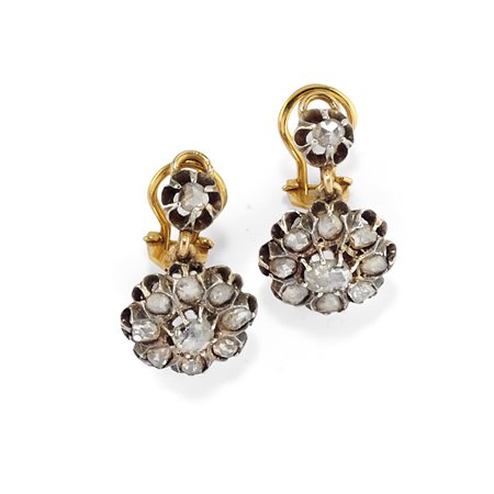 Orecchini con diamanti, inizio XX secolo