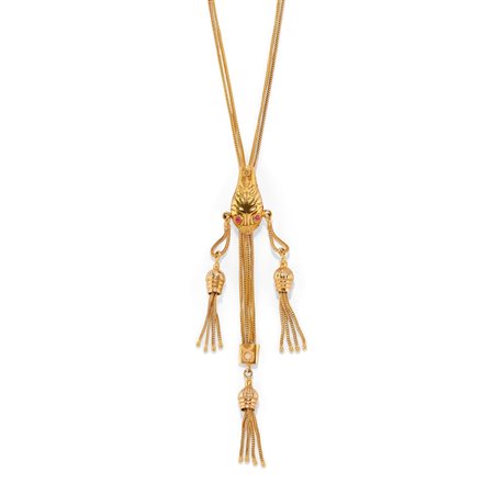 Saliscendi con pietre rosse