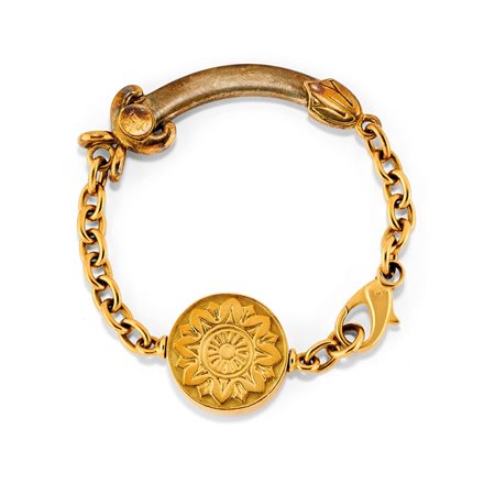 Bracciale in argento e oro