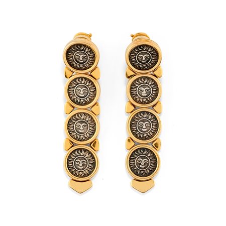 Orecchini pendenti con monete