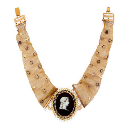 Collana con smalto, XIX secolo