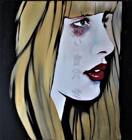 Lidia Bachis PROTOTIPO 13 olio su tela cm 70x70 firma eseguita nel 2007...