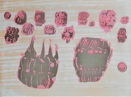 Pietro Consagra SENZA TITOLO litografia, cm 48x64 firma esemplare 66/80 Il...