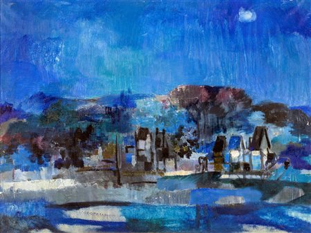 Antonio Vangelli - Copenaghen - - olio su tela - 60x80 - 1957 - "Vangelli, Un...