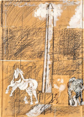 Franco Angeli - Senza titolo - Certificato di autenticità dell'Archivio...