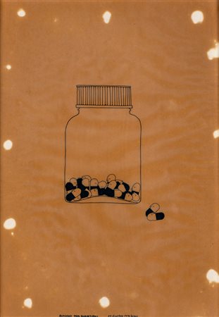 Anonimo XX Secolo - Suicidio per barbiturici - Titolo e data sul fronte in...