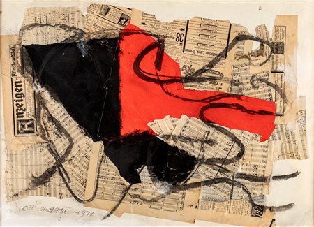 Arturo Carmassi - Senza titolo - Firma e data sul fronte in basso a a...