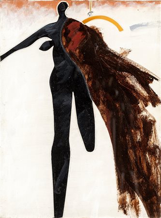 Emilio Tadini - Figura - Al verso reca firma e titolo - olio su tela - 40x30 -