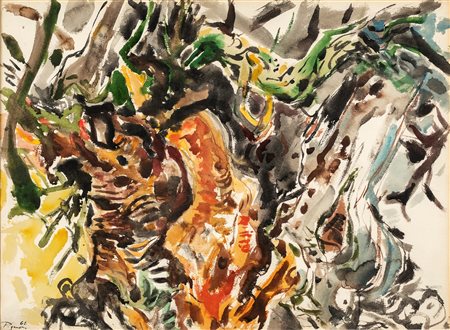 Edouard Pignon - L'Olivier - Firma e data sul fronte in basso a sinistra. Al...