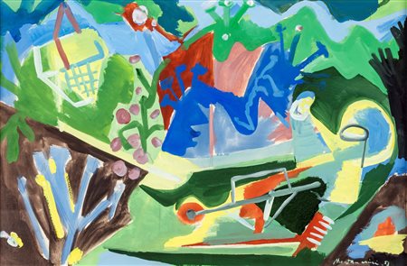 Luigi Montanarini - Composizione - Firma e data sul fronte in basso a destra...