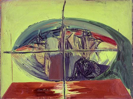 Ercole Pignatelli - Donna col bicchiere in mano - Al verso reca titolo data e...