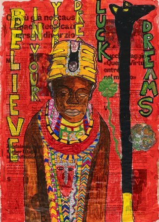 Ringo of Dakar - Believe in your dream - Firma e data al verso. - Tempera,...