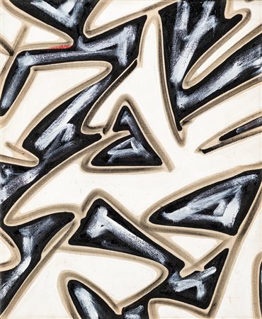 Gianni Asdrubali - Senza titolo - Al verso reca firma. - Tecnica mista su...