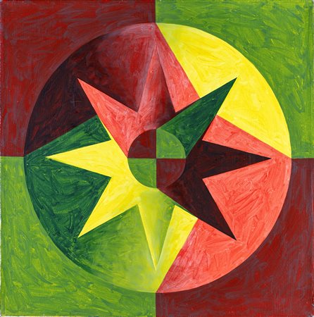 Peter Schuyff - Senza titolo - Al verso reca firma e data - Acrilico su tela...