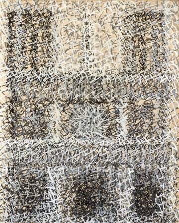 Brion Gysin - Senza titolo - Firma sul fronte in basso a destra. - Tempera su...