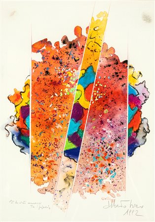 ALBERTO BIASI - Li ho visti muoversi tra i papaveri - Firma e data in basso a...