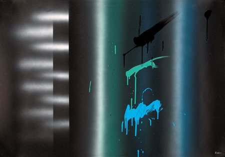 Ennio Finzi - Senza titolo - Firma in basso a destra "Finzi". - Tecnica mista...