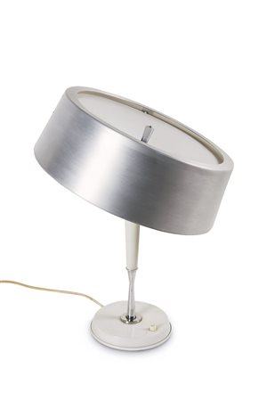 LAMPADA - Lampada da tavolo in alluminio laccato. Diffusore superiore in...